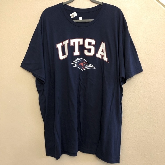 Texas San Antonio Roadrunners Arch Over Navy T-Shirt Plus Size 3XL - Picture 1 of 7